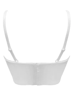 Pour Moi White Bustier Swoon Underwired Bustier Bra