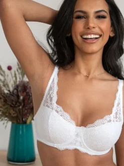 Pour Moi White Full Cup Flora Underwired Bra