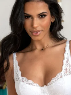 Pour Moi White Full Cup Flora Underwired Bra