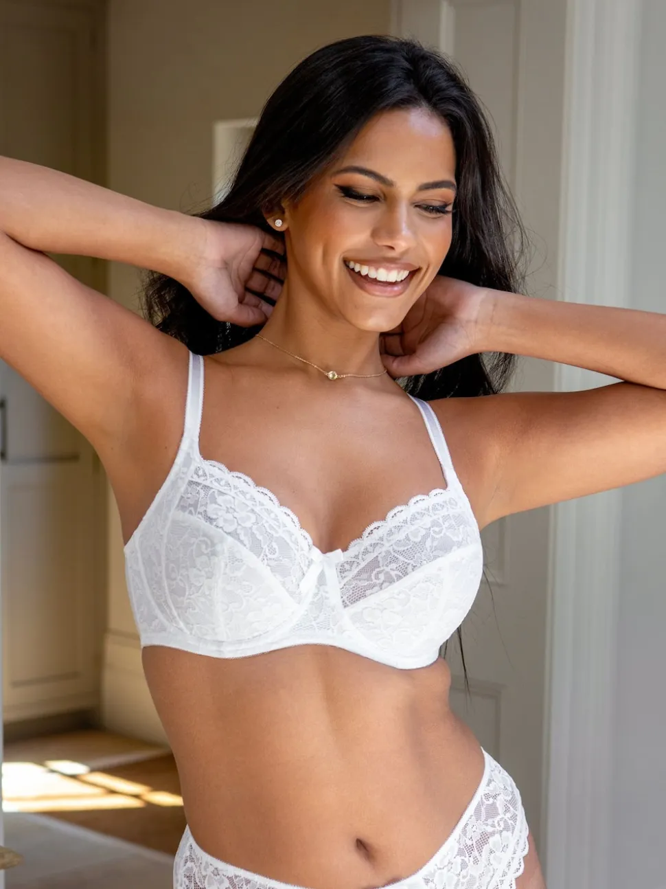Pour Moi White Non Padded Rebel Bra