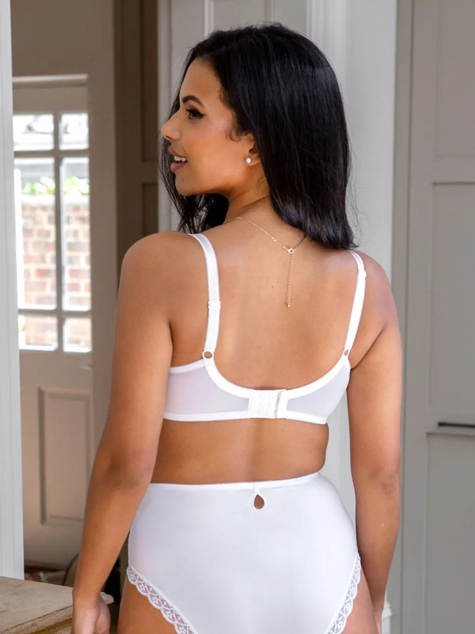 Pour Moi White Non Padded Rebel Bra