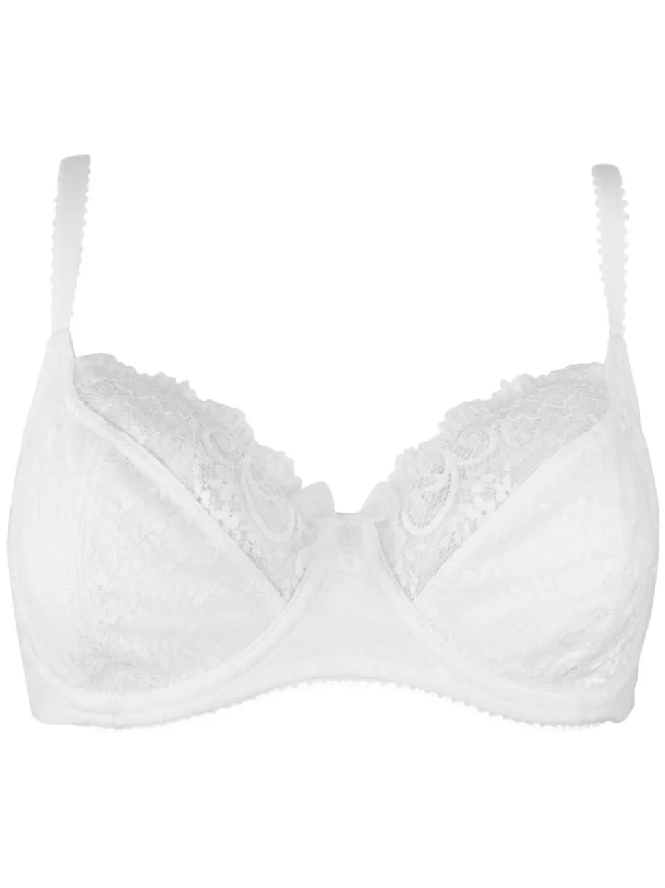 Pour Moi White Non Padded Flora Underwired Bra