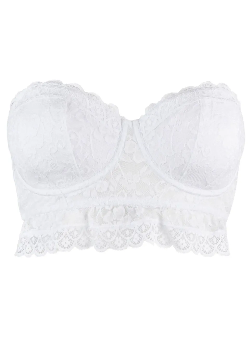 Pour Moi White Strapless Rebel Bra