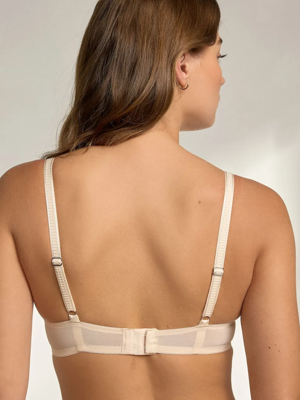 Praline Nude & White Push Up Plunge Lace Bras 2 Pack