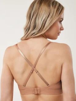 Praline Nude A-E Light Pad Smoothing Longline Low Back Strapless Bra