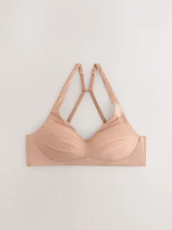 Praline Nude Bralette Supersoft 4 Way Stretch Microfibre Ultimate Comfort Bralette