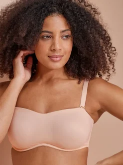 Praline Nude DD+ Non Pad Minimise Strapless Bandeau Bra