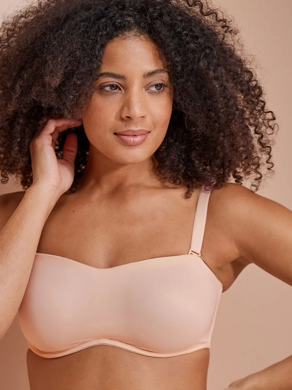 Praline Nude DD+ Non Pad Minimise Strapless Bandeau Bra
