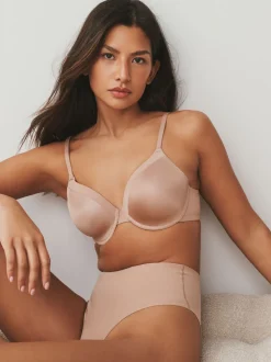 Praline Nude Full Cup A-E Smoothing Ultimate Comfort Bras 2 Pack