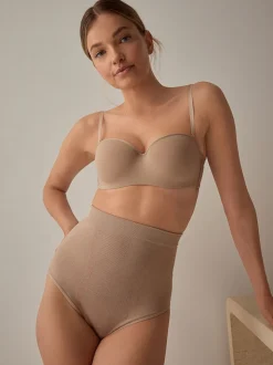 Praline Nude High Waist Brief Seamless Firm Tummy Control Shaping Briefs