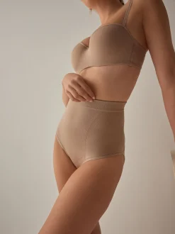 Praline Nude High Waist Brief Seamless Firm Tummy Control Shaping Briefs