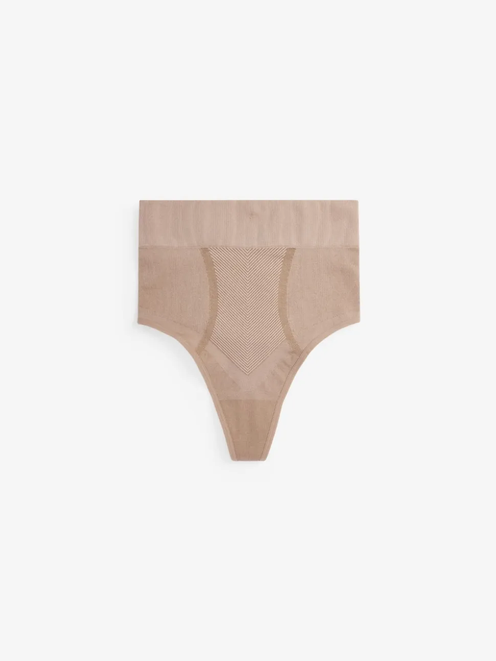 Praline Nude High Waist Thong Seamless Firm Tummy Control Shaping Briefs