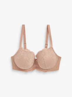 Praline Nude Pad Balcony DD+ Lace Bra