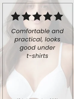 Praline Nude/White Full Cup A-E Smoothing Ultimate Comfort Bras 2 Pack