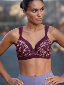 Print B-G Active Sports High Impact Dry Tech Full Cup Wired Bra
