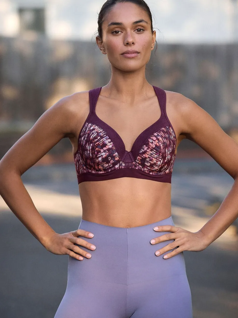Print B-G Active Sports High Impact Dry Tech Full Cup Wired Bra
