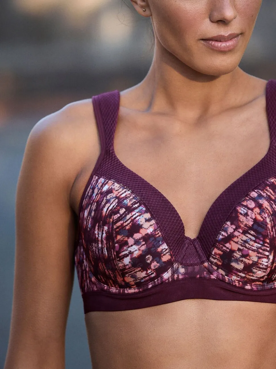 Print B-G Active Sports High Impact Dry Tech Full Cup Wired Bra