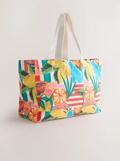 Print Cotton Shopper Bag