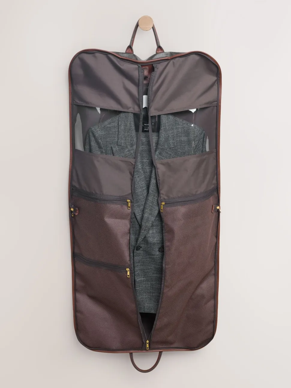 Print Monogram Suit Carrier Bag