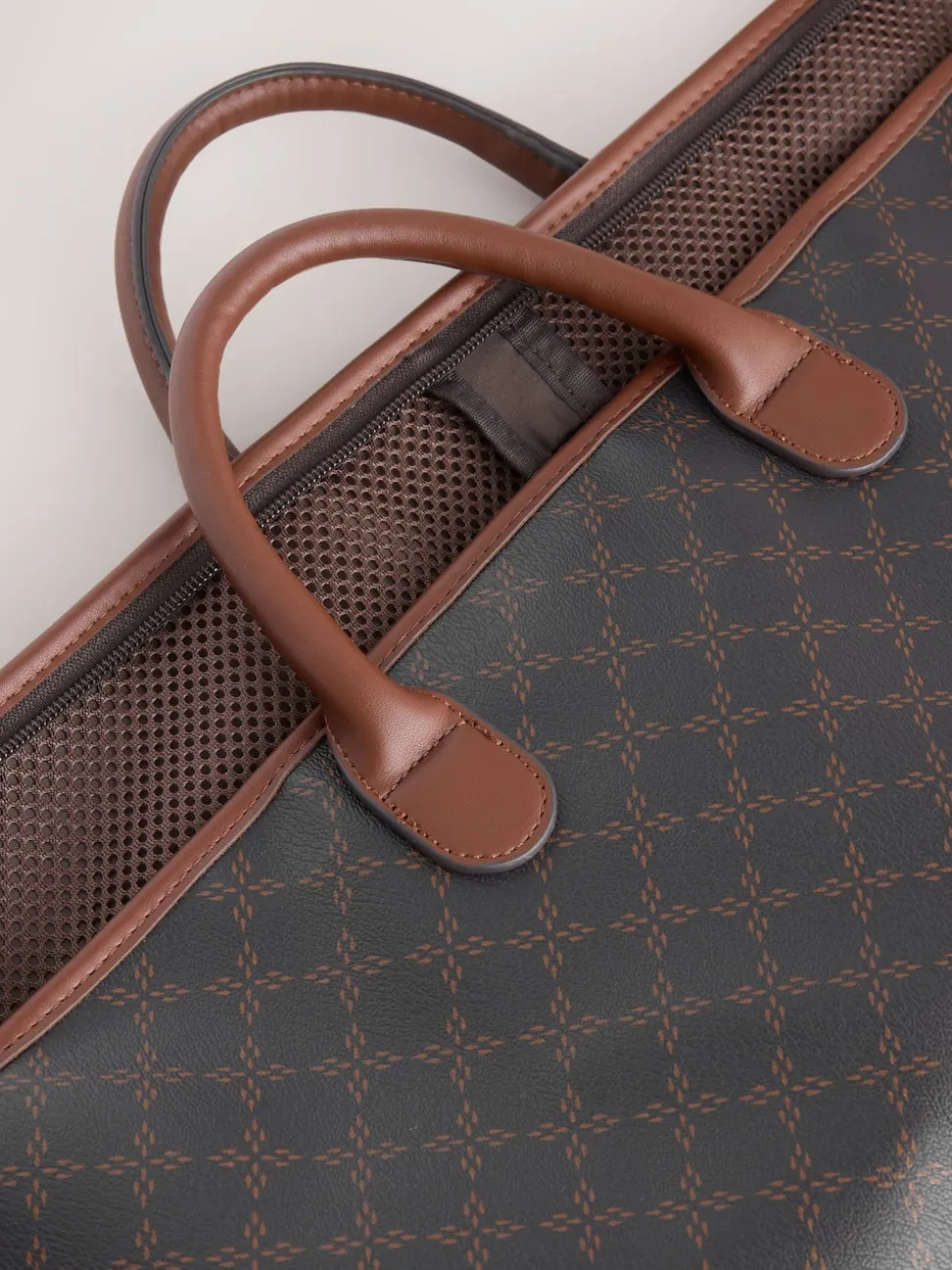 Print Monogram Suit Carrier Bag