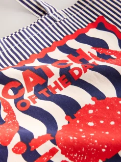 Print Sardine Print 100% Cotton Shopper Bag