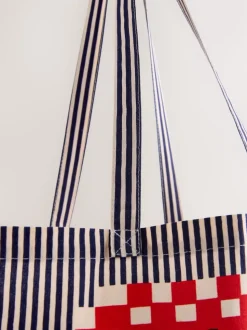 Print Sardine Print 100% Cotton Shopper Bag