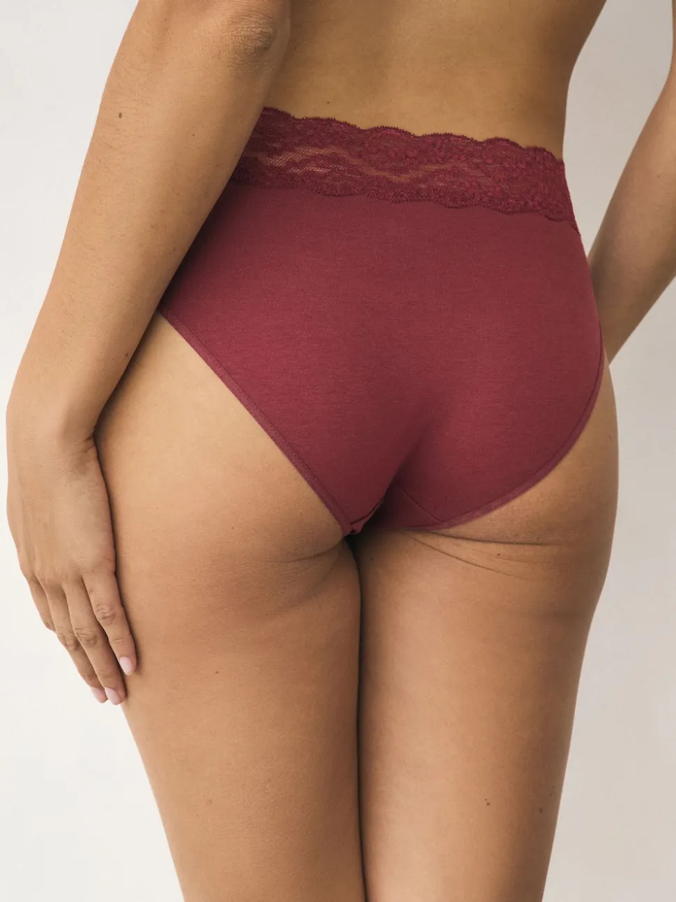 Printed Spot High Leg Cotton and Lace Knickers 7 Pack
