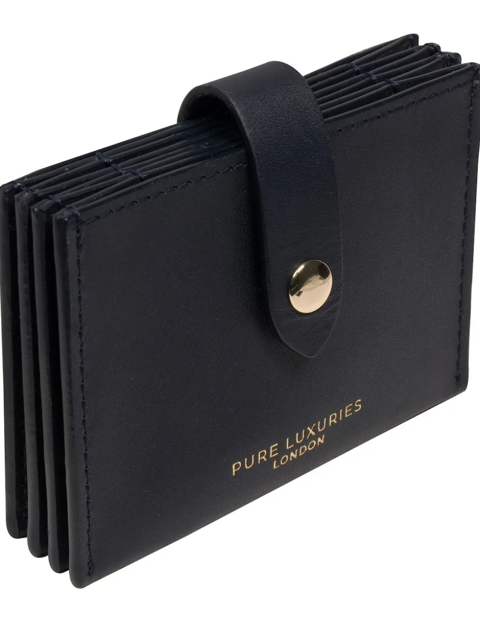 Pure Luxuries London 'Allie' Leather Accordion Card Holder