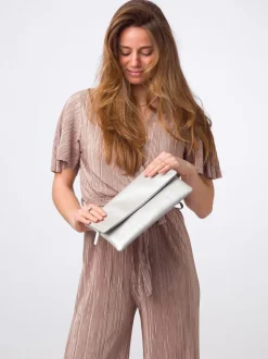 Pure Luxuries London Amelia Nappa Leather Clutch Bag