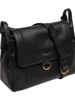 Pure Luxuries London 'Cassie' Leather Crossbody Bag