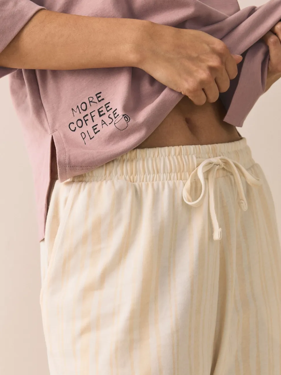 Purple Breakfast Short Sleeve Pyjamas