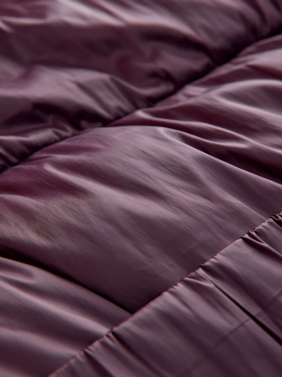 Purple Shower Resistant Padded Longline Coat
