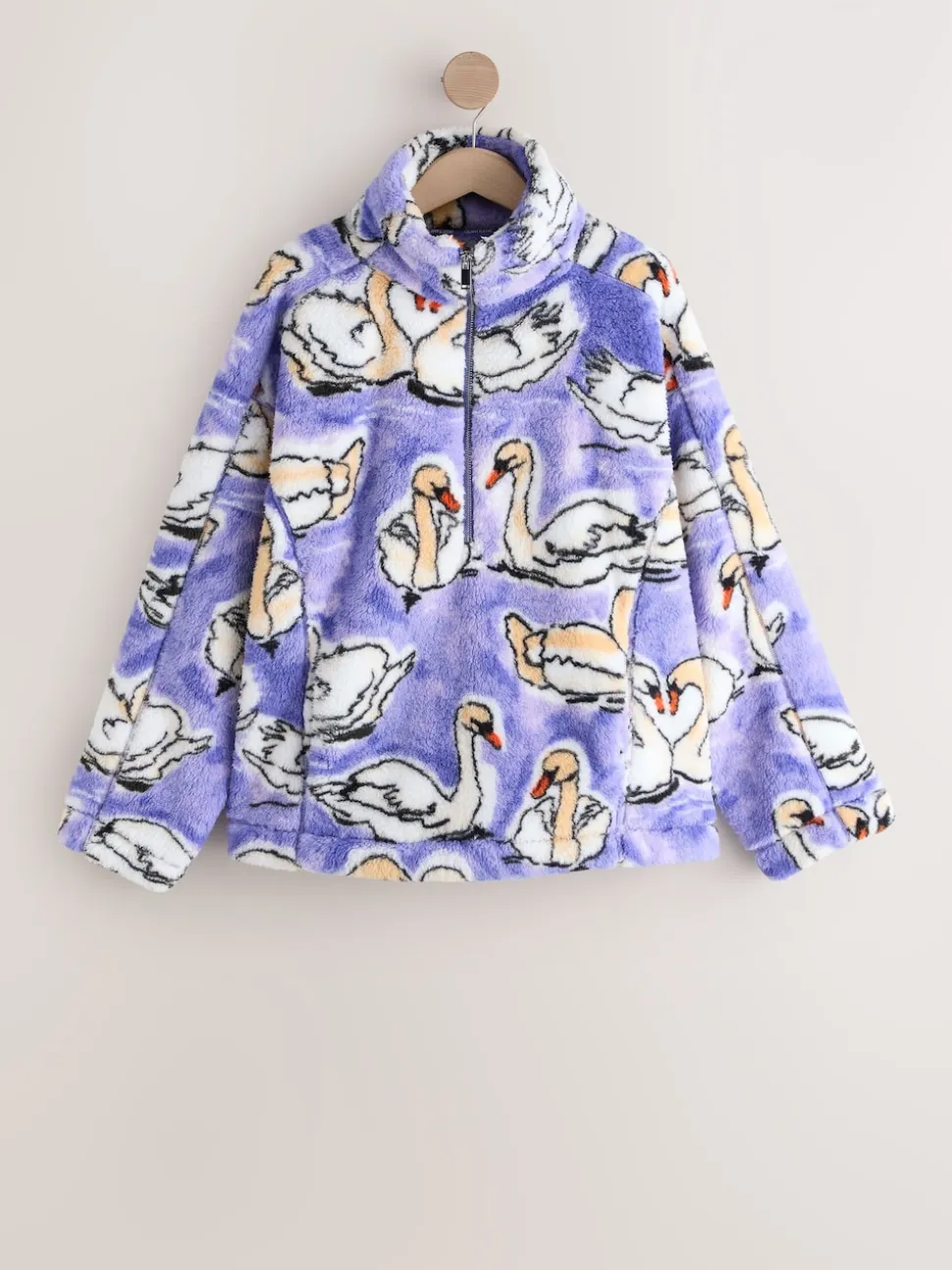 Purple Swan Borg Half Zip Fleece
