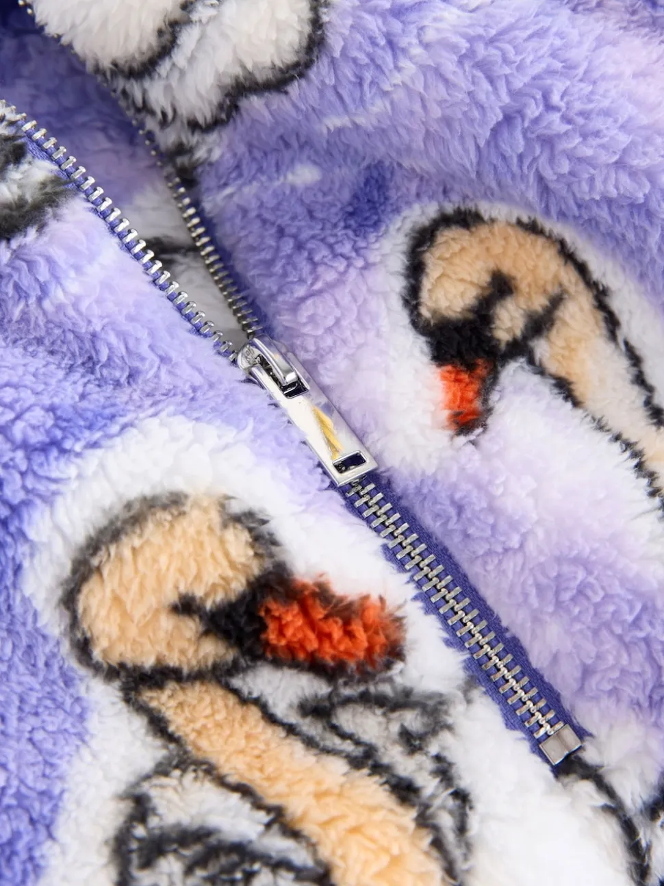 Purple Swan Borg Half Zip Fleece