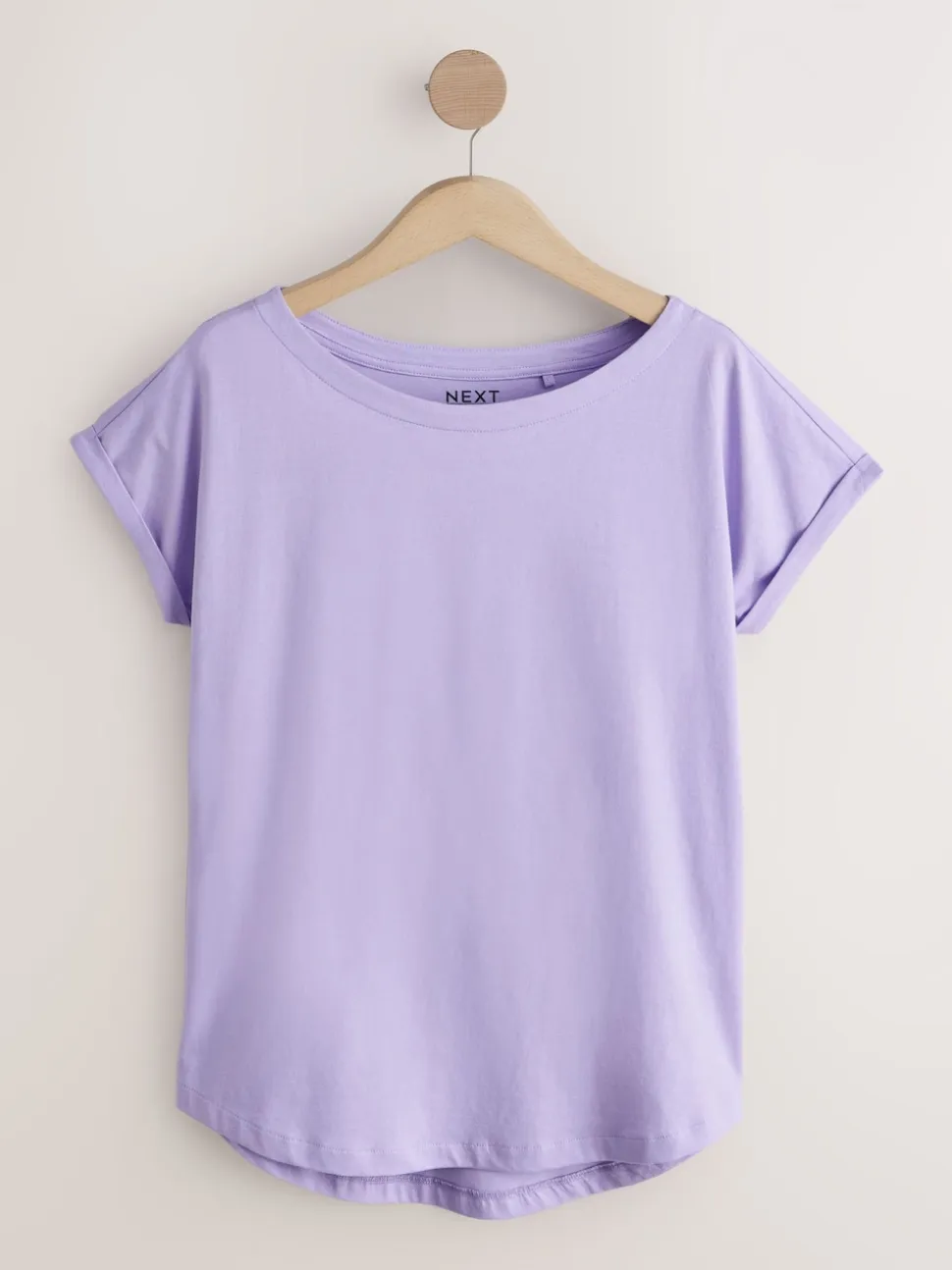 Purple/Blue/Butter Yellow/Pink/White Cap Sleeve T-Shirts 5 Pack