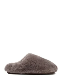 Radley Light Brown Cloud Street Shearling Fluff Mule Slippers