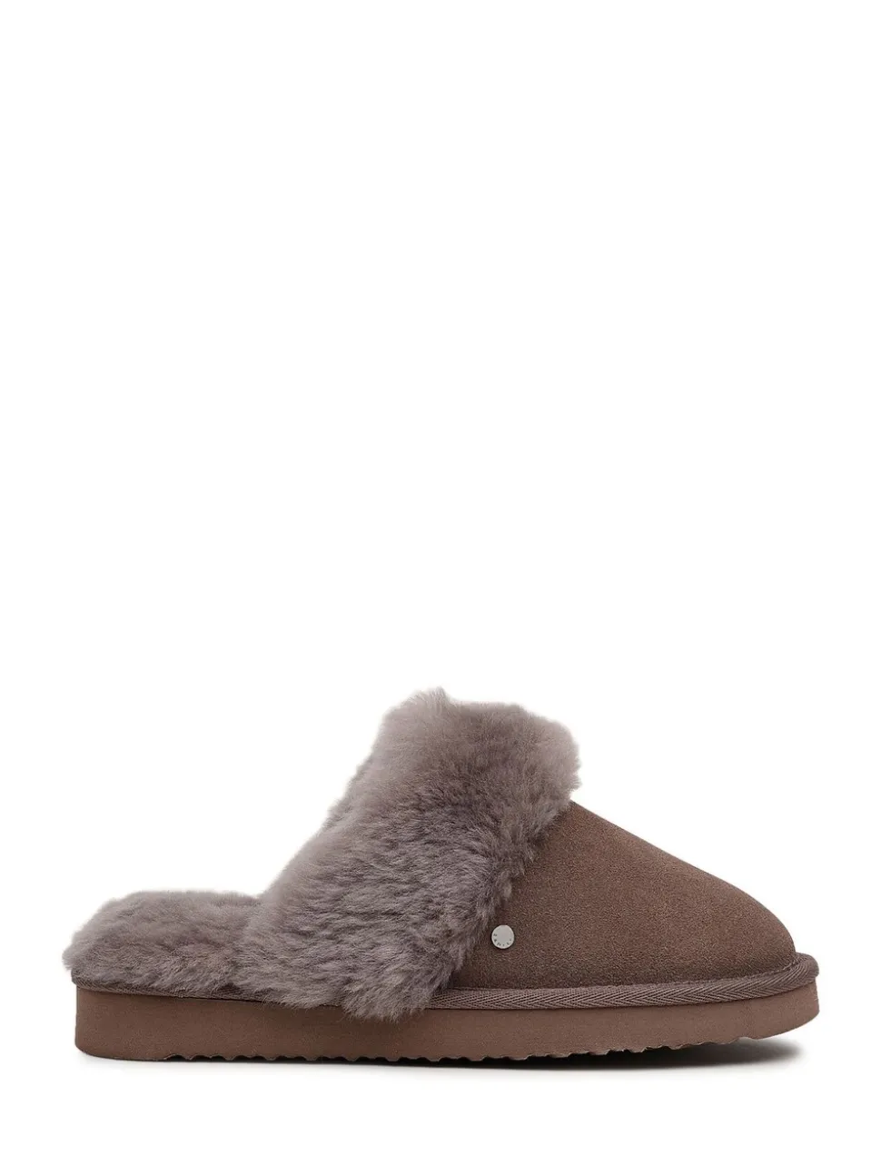 Radley Light Brown Maple Lane Shearling Cuff Mule Slippers