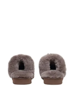 Radley Light Brown Maple Lane Shearling Cuff Mule Slippers