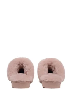 Radley Pink Maple Lane Shearling Cuff Mule Slippers