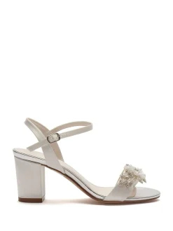 Rainbow Club Cream Regular Fit Mia Bridal Satin Wedding Sandals