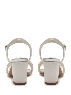 Rainbow Club Cream Regular Fit Mia Bridal Satin Wedding Sandals