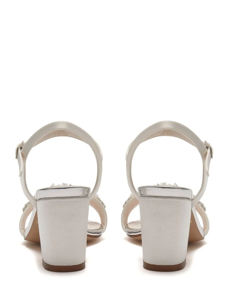 Rainbow Club Cream Regular Fit Mia Bridal Satin Wedding Sandals