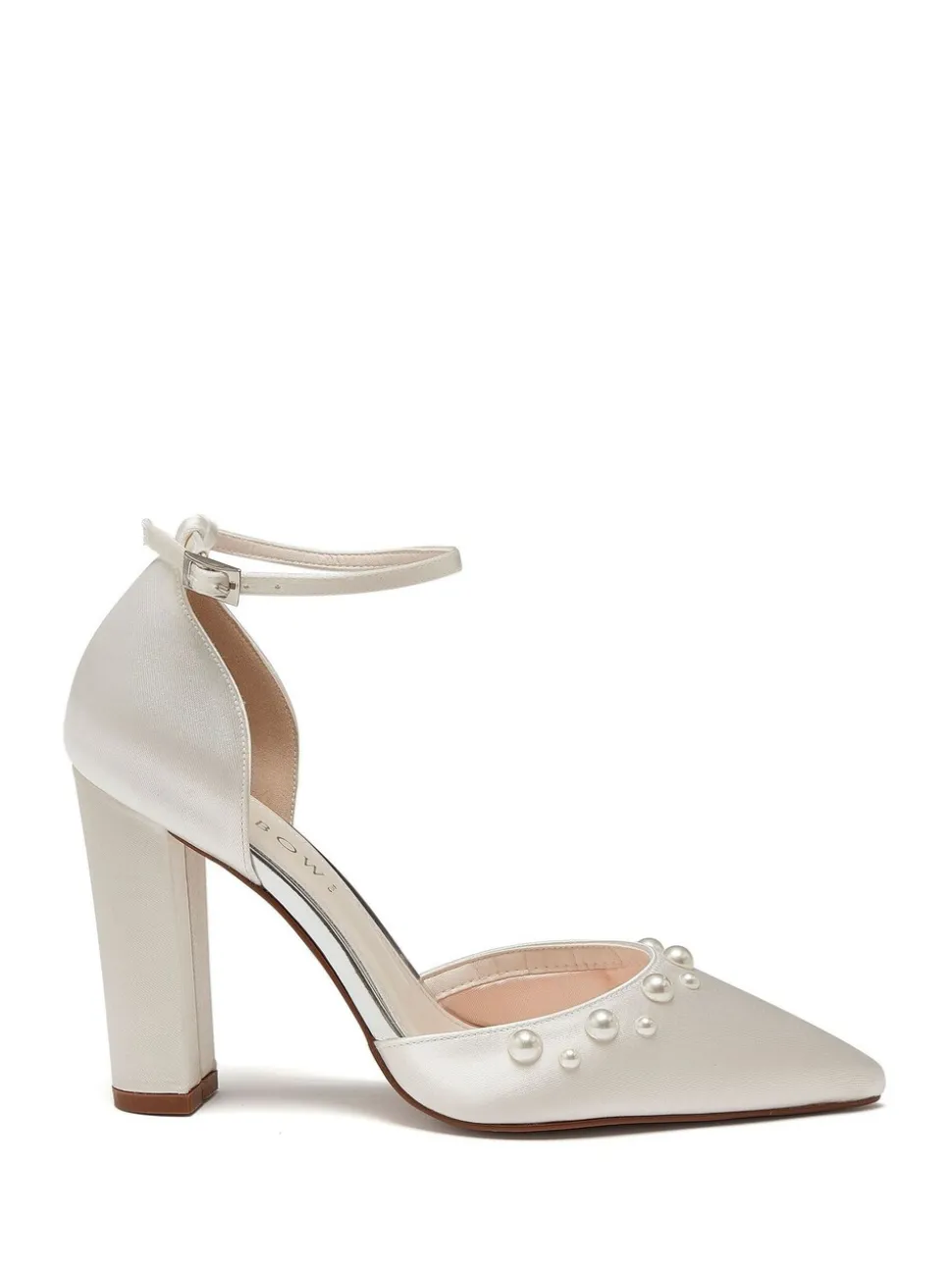 Rainbow Club Natural Maya Ivory Wedding Satin Shoes