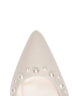Rainbow Club Natural Maya Ivory Wedding Satin Shoes