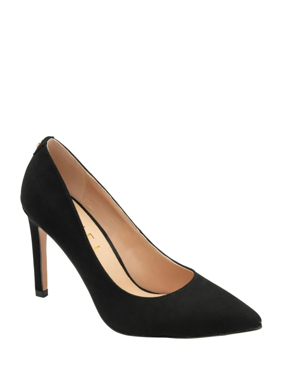 Ravel Black Stiletto Heel Court Shoes