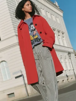 Red Dolly Trench Coat