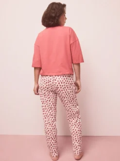 Red Heart Short Sleeve Pyjamas