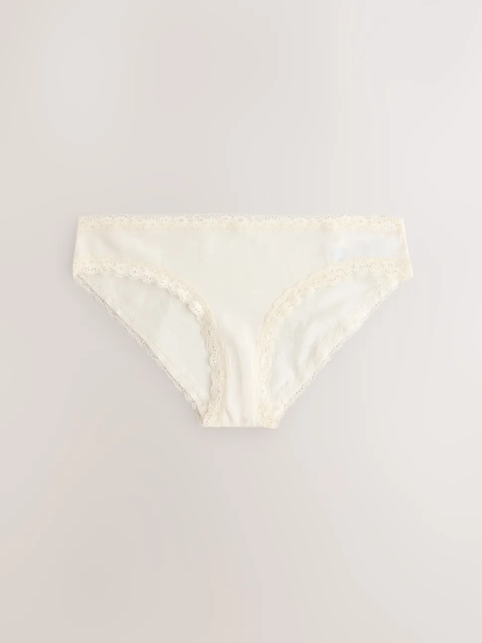 Red Heart/Green Check Bikini Cotton Lace Knickers 4 Pack