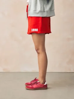 Red Lace-Up Trainers