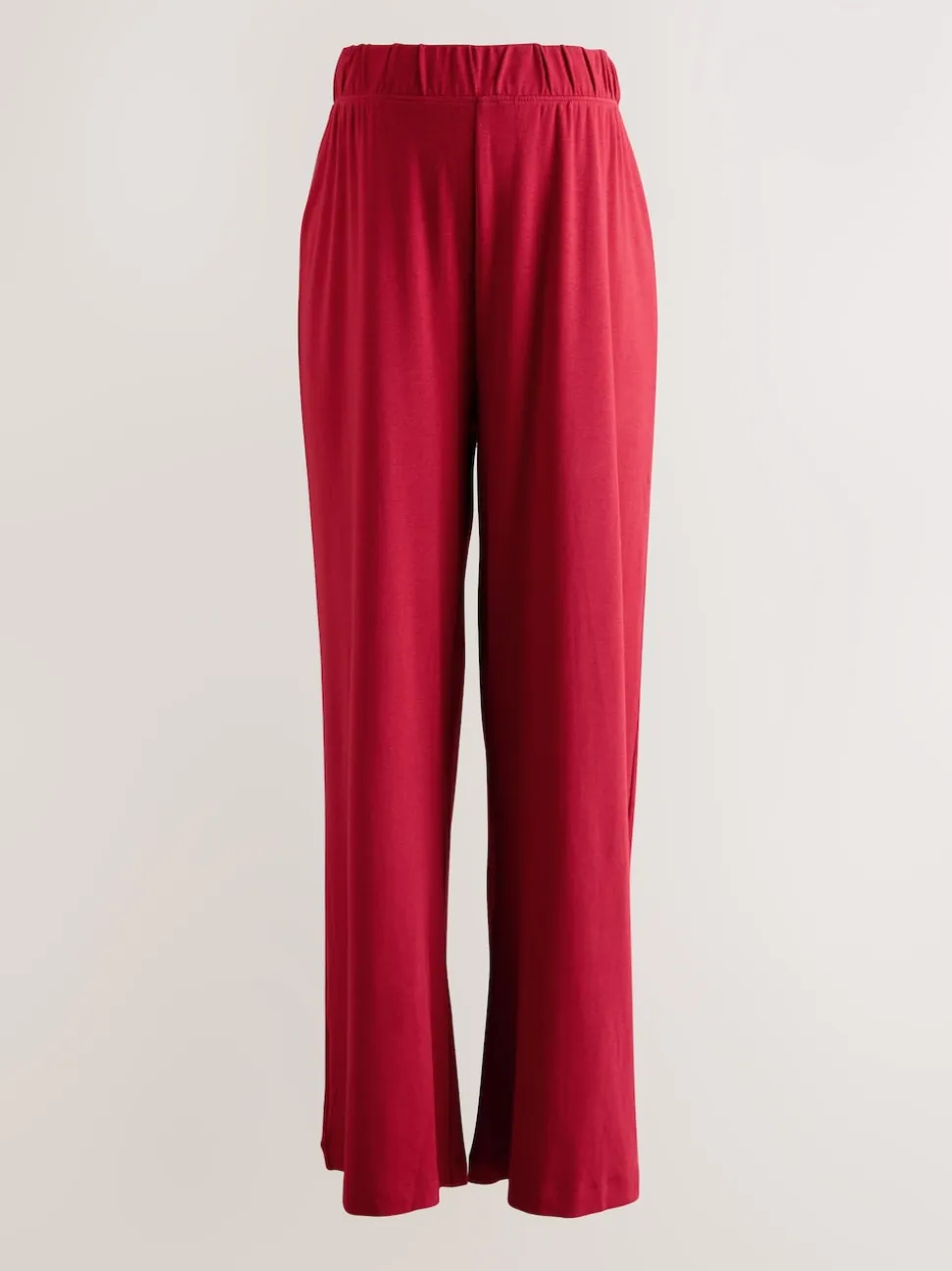 Red Maternity Supersoft Wide Leg Trousers